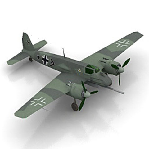 Free Airplane HENSCHEL N1 3D model for 3ds Max Library Download
